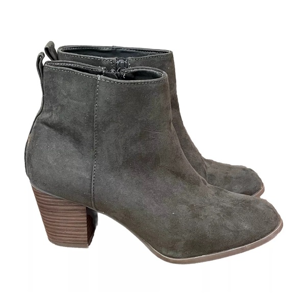 Old Navy Shoes Women’s Oregon Trail Mid Ankle Boots Olive Green Size 9 Heeled - Picture 4 of 8